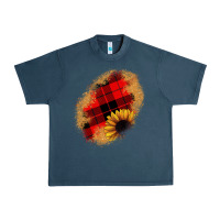 Midnight Navy sunflower Christmas patch Urban Heavy Tee - JahusDesignShop