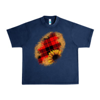 Navy sunflower Christmas patch Urban Heavy Tee - JahusDesignShop