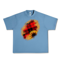 Pebble Blue sunflower Christmas patch Urban Heavy Tee - JahusDesignShop