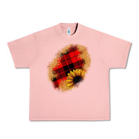 Salmon sunflower Christmas patch Urban Heavy Tee - JahusDesignShop