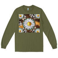 Army Green western daisy and cowhide tumbler tbs Long Sleeve Tee - TumblerDesignByShophia