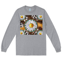 Heather Grey western daisy and cowhide tumbler tbs Long Sleeve Tee - TumblerDesignByShophia