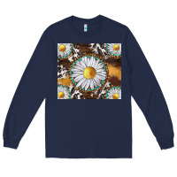 Navy western daisy and cowhide tumbler tbs Long Sleeve Tee - TumblerDesignByShophia