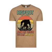 Vintage Coffee Bigfoot is real and he tried to eat my ass Vintage Tee - Bettercallsaul