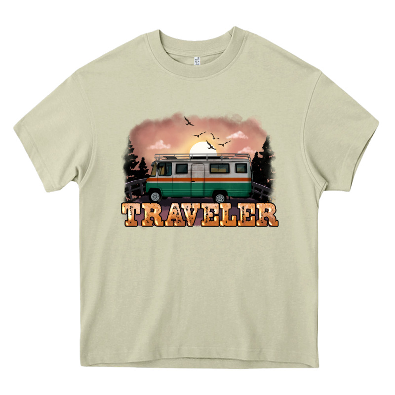 Traveler Heavy Core Tee by NancyCooperArtShop | Teevron