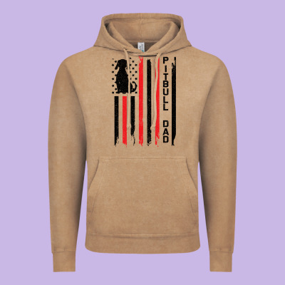 Pitbull Dad Vintage Hoodie Designed By Bettercallsaul