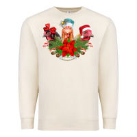Sandshell Chickens Christmas Premium Sweatshirt - CowhideDigitalArt