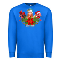 True Royal Chickens Christmas Premium Sweatshirt - CowhideDigitalArt