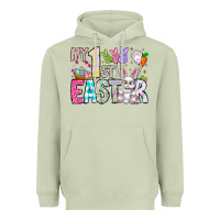 Matcha My 1st Easter Heavyweight Hoodie - CowhideDigitalArt