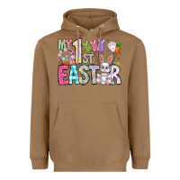 Toasted Coconut My 1st Easter Heavyweight Hoodie - CowhideDigitalArt