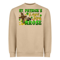 Mushroom St. Patrick's know Jesus arose Heavyweight Sweatshirt - CowGirlArtShop