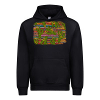 Black cinco de mayo sunflower and cactus background Urban Hoodie - Artiststas