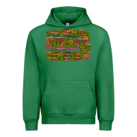 Emerald cinco de mayo sunflower and cactus background Urban Hoodie - Artiststas