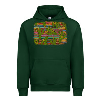Forest Green cinco de mayo sunflower and cactus background Urban Hoodie - Artiststas