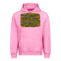 Fuchsia Pink cinco de mayo sunflower and cactus background Urban Hoodie - Artiststas