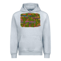 Heather Grey cinco de mayo sunflower and cactus background Urban Hoodie - Artiststas