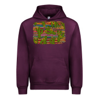 Mauve Wine cinco de mayo sunflower and cactus background Urban Hoodie - Artiststas
