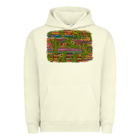 Pigment Pistachio cinco de mayo sunflower and cactus background Urban Hoodie - Artiststas