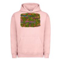 Pigment Salmon cinco de mayo sunflower and cactus background Urban Hoodie - Artiststas