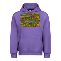 Tulip cinco de mayo sunflower and cactus background Urban Hoodie - Artiststas