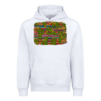 White cinco de mayo sunflower and cactus background Urban Hoodie - Artiststas