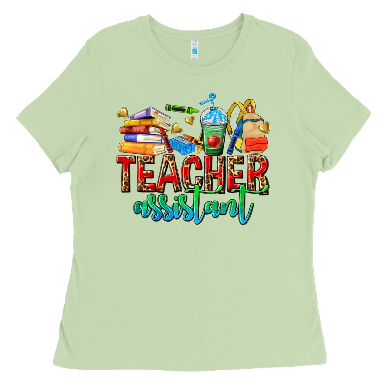 Teacher Assistant Ladies Tee by NancyCooperArtShop | Teevron