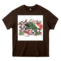 Chocolate Brown small business filigran kopya Heavy Core Tee - MaliasSmallBusiness