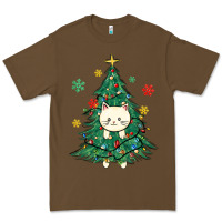 Cacao christmas tree cat Premium Tee - MaliasSmallBusiness