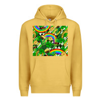 Antique Gold St. Patrick's Day Premium Hoodie - FaDigitalArtStudio