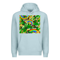 Blue Mist St. Patrick's Day Premium Hoodie - FaDigitalArtStudio