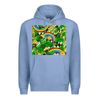 Colony Blue St. Patrick's Day Premium Hoodie - FaDigitalArtStudio