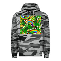 Slate Camo St. Patrick's Day Premium Hoodie - FaDigitalArtStudio