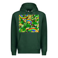 Sports Green St. Patrick's Day Premium Hoodie - FaDigitalArtStudio