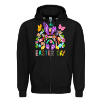 Black Easter Day Zipper Hoodie - BundleAndBundleShop