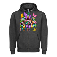 Charcoal Heather Easter Day Zipper Hoodie - BundleAndBundleShop