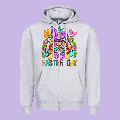 Easter Day Zipper Hoodie Designed By Bundleandbundleshop