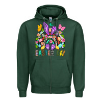 Sports Green Easter Day Zipper Hoodie - BundleAndBundleShop