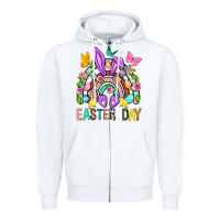 White Easter Day Zipper Hoodie - BundleAndBundleShop