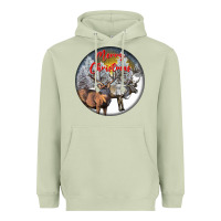 Matcha mule buck deer christmas Heavyweight Hoodie - LillyAllenDesigns