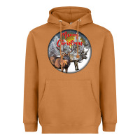 Meerkat mule buck deer christmas Heavyweight Hoodie - LillyAllenDesigns