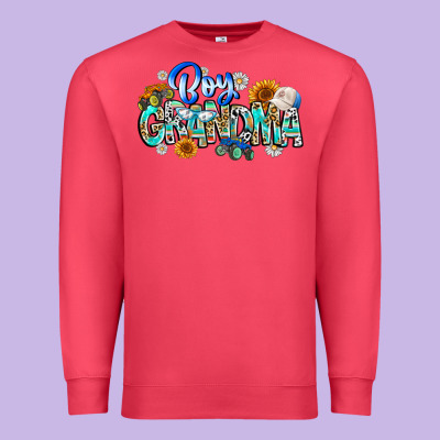 Boy Grandma Premium Sweatshirt Designed By Cowhidedigitalart