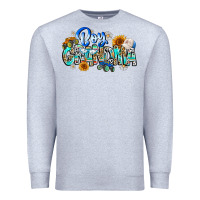 Heather Grey boy grandma Premium Sweatshirt - CowhideDigitalArt