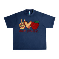 Navy Peace Love Teach Urban Heavy Tee - Bettercallsaul