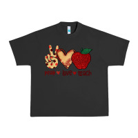 Pigment Black Peace Love Teach Urban Heavy Tee - Bettercallsaul