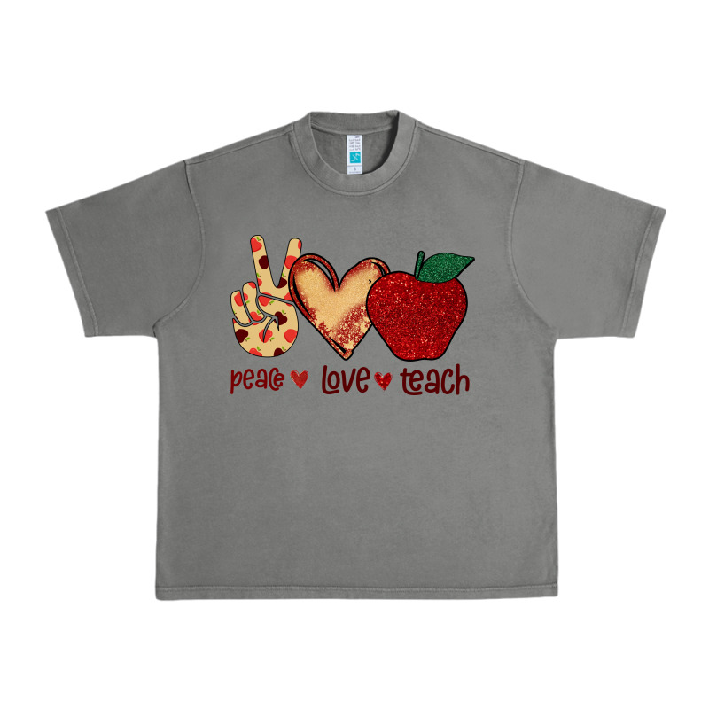 Peace Love Teach Urban Heavy Tee by Bettercallsaul | Teevron