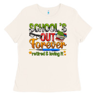 Bone schools out forever Ladies Tee - NancyCooperArtShop