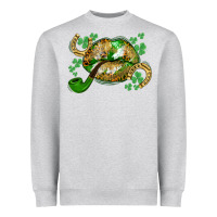 Heather Grey St. Patrick's Day lips Heavyweight Sweatshirt - CowGirlArtShop