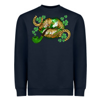 Navy St. Patrick's Day lips Heavyweight Sweatshirt - CowGirlArtShop