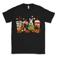 Black Christmas coffee cups with Bull Terrier Classic Tee - RanaPortraitStore