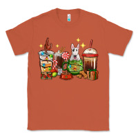 Copper Christmas coffee cups with Bull Terrier Classic Tee - RanaPortraitStore